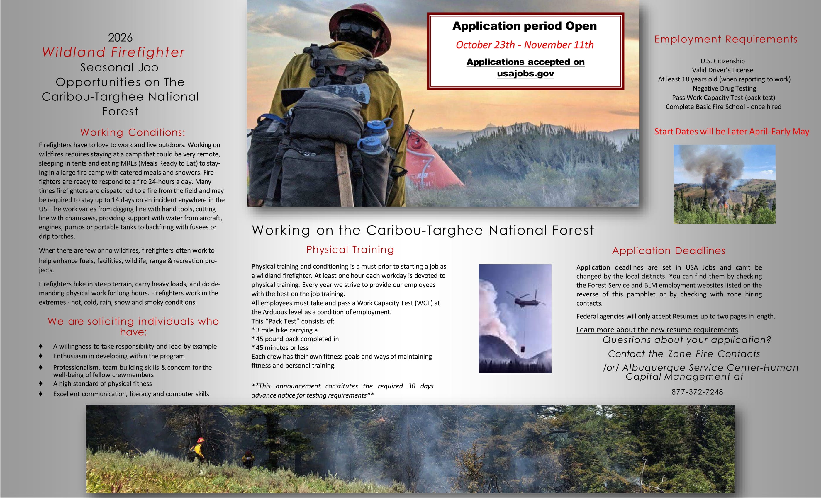 2026 Fire BLM Hire Poster